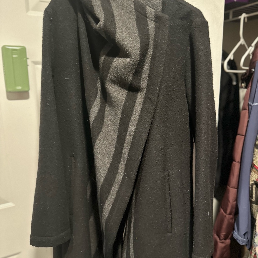 Vince Camuto Black and Gray Women's Coat
